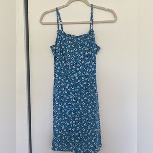 Blue Floral Cotton On Dress